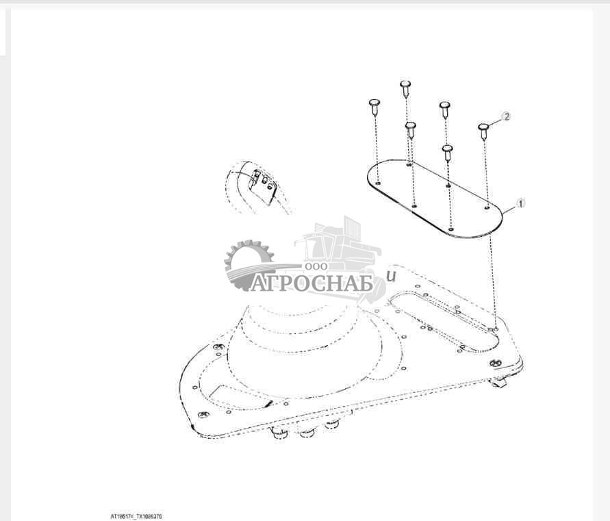 Крышка для модели без органов управления лебедкой 